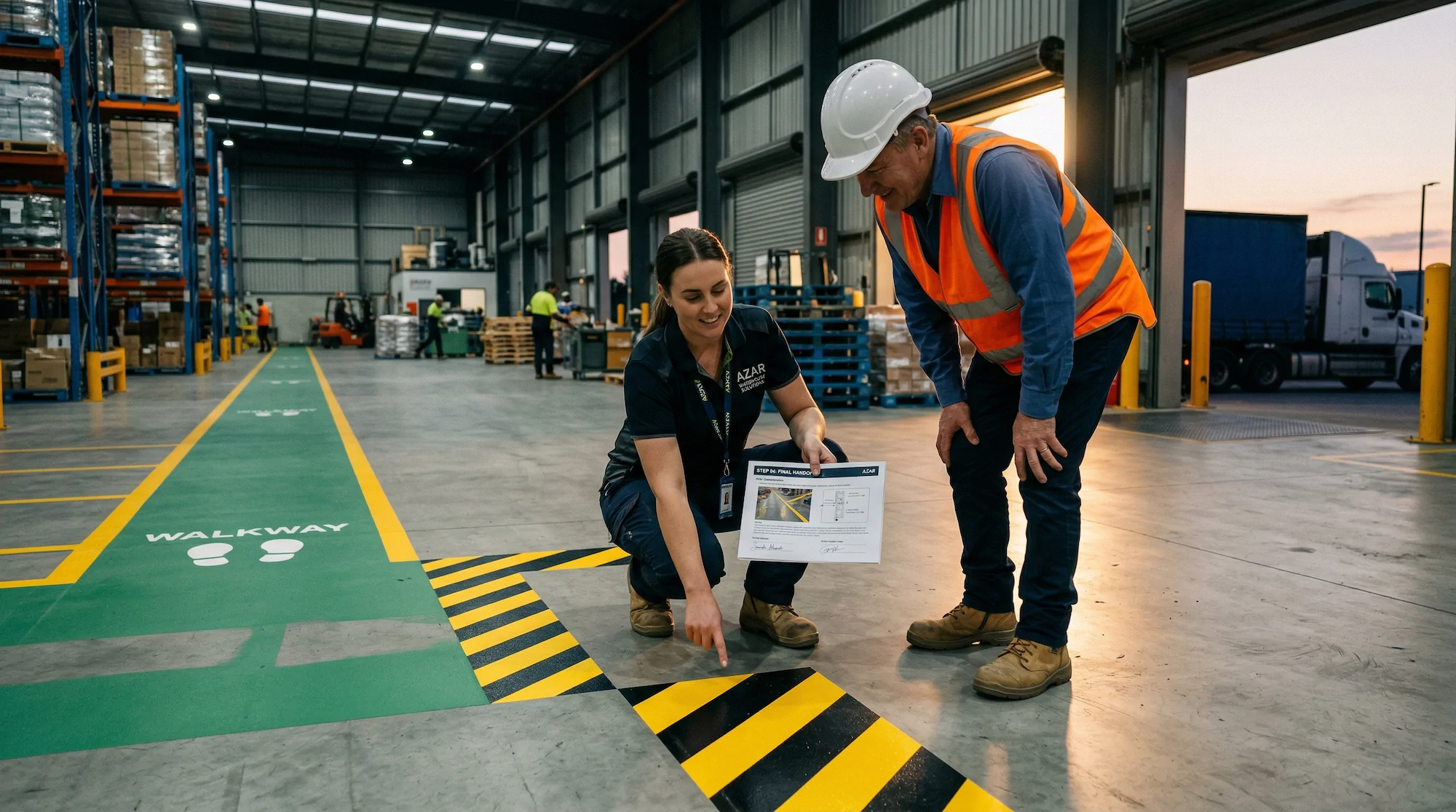 Azar wdc floor marking cta facility talk